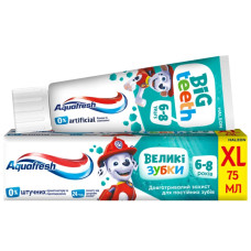 Зубна паста Aquafresh Big Teeth "Мої великі зубки" 6–8 років, 75 мл